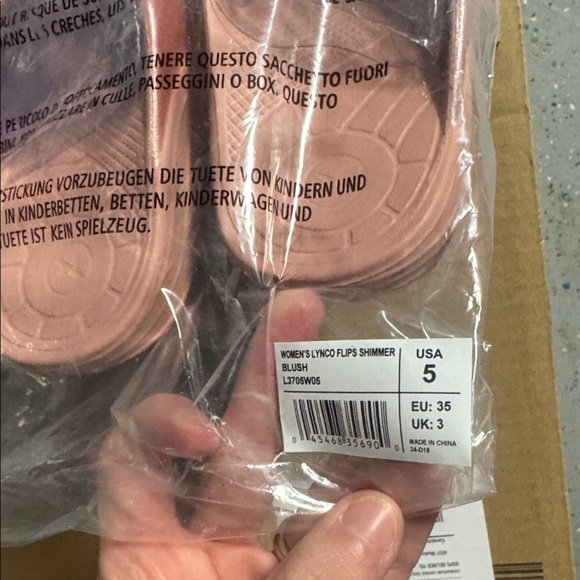 Aetrex Lynco Fiji Orthotic Pink Shimmer Size 5 Sandal - Picture 3 of 5